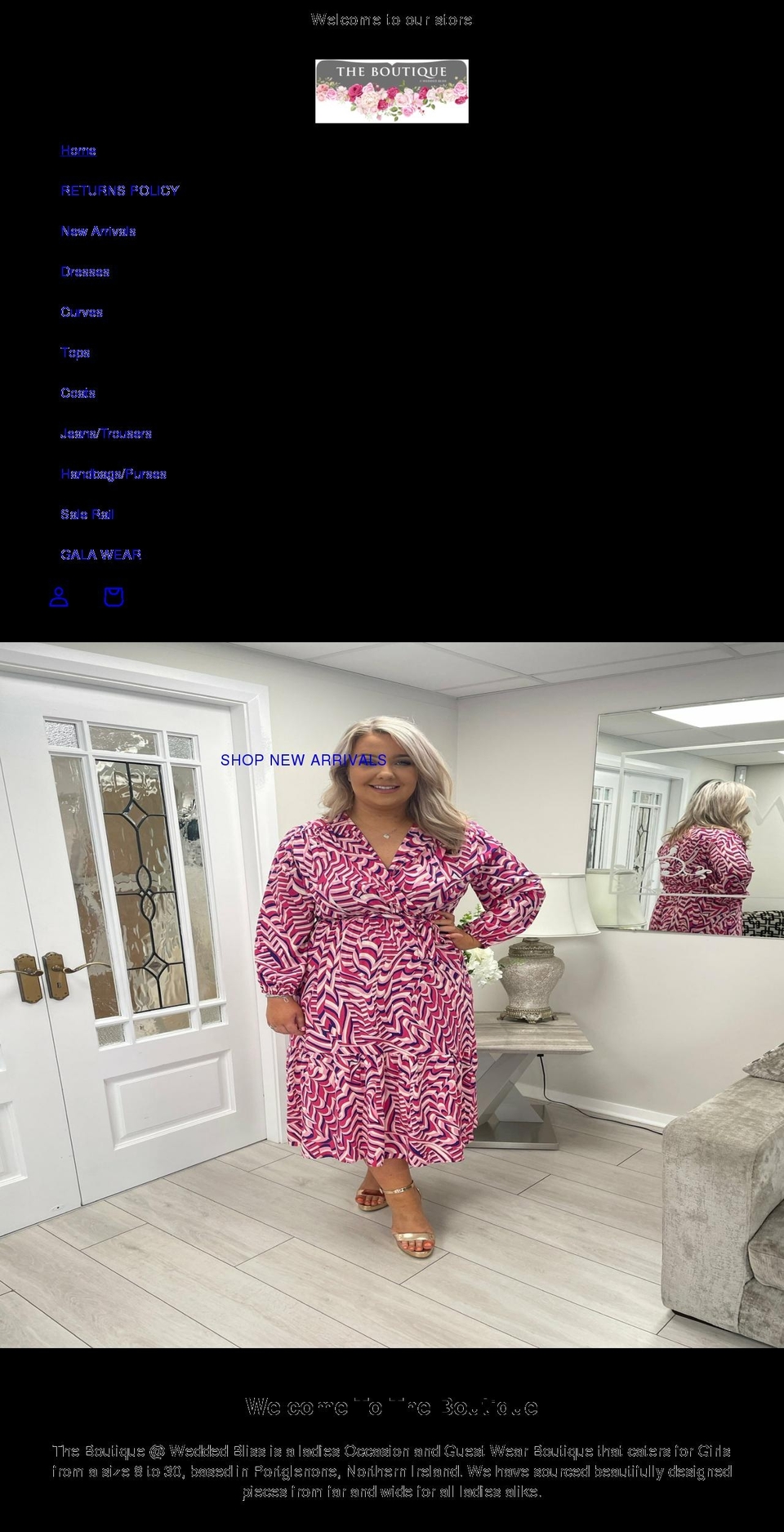 theboutiqueportglenone.co.uk shopify website screenshot