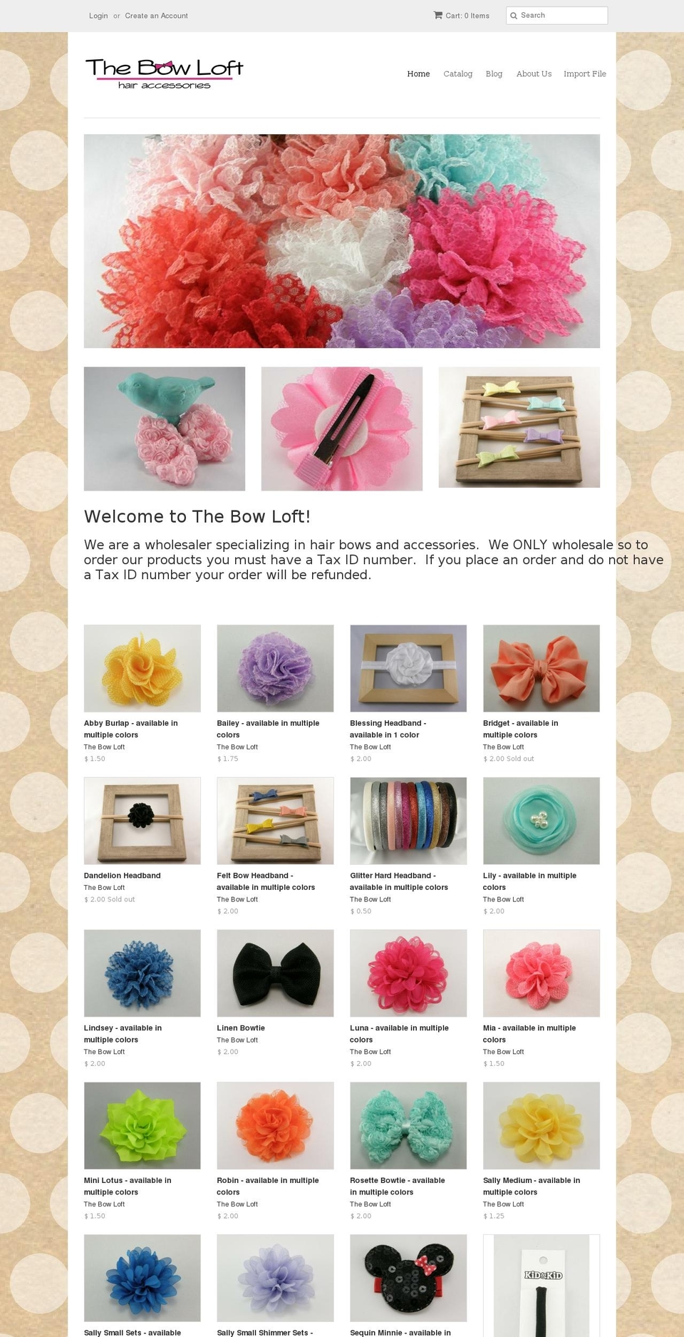 thebowloft.com — Shopify storefront screenshot