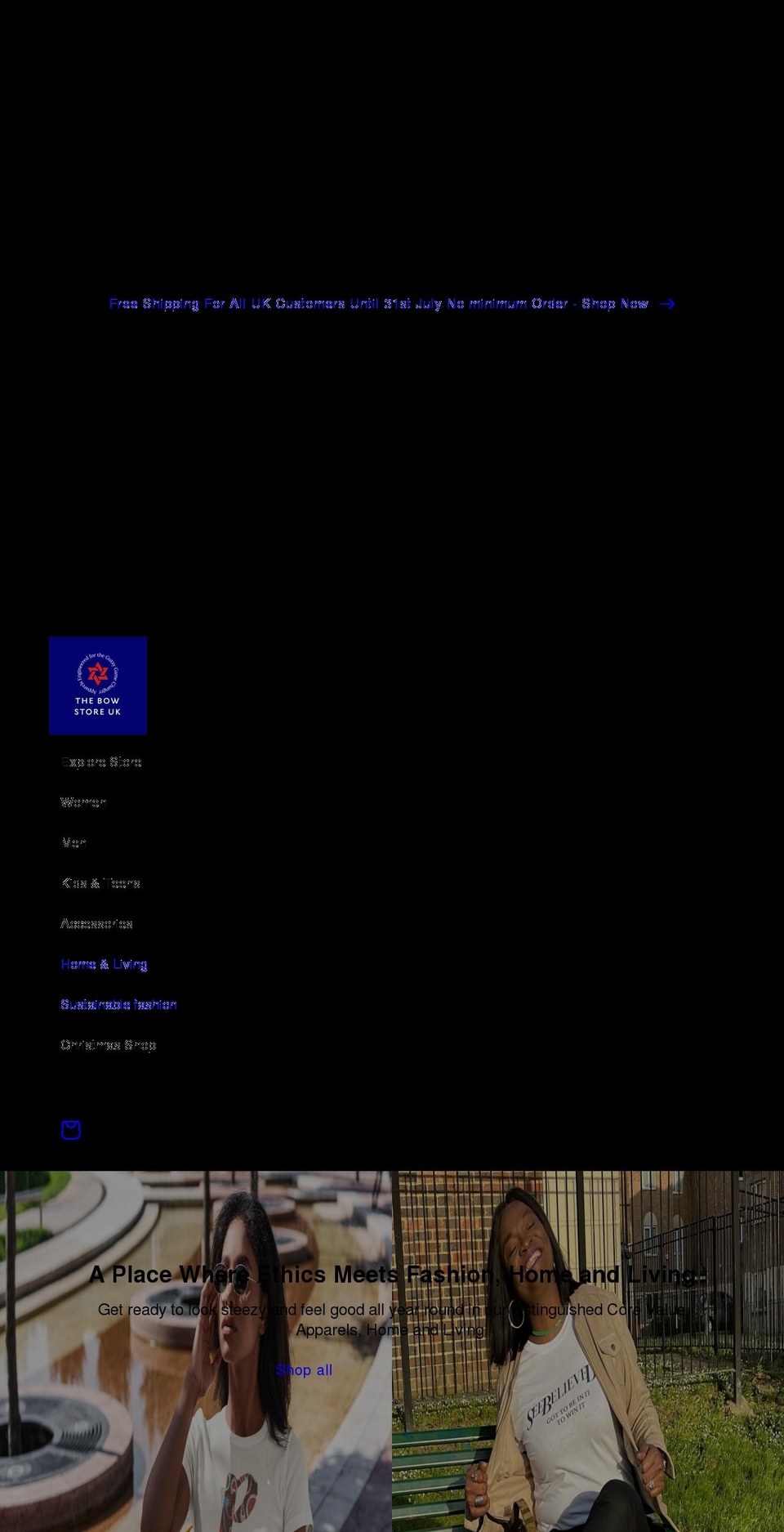 thebowstoreuk.com shopify website screenshot