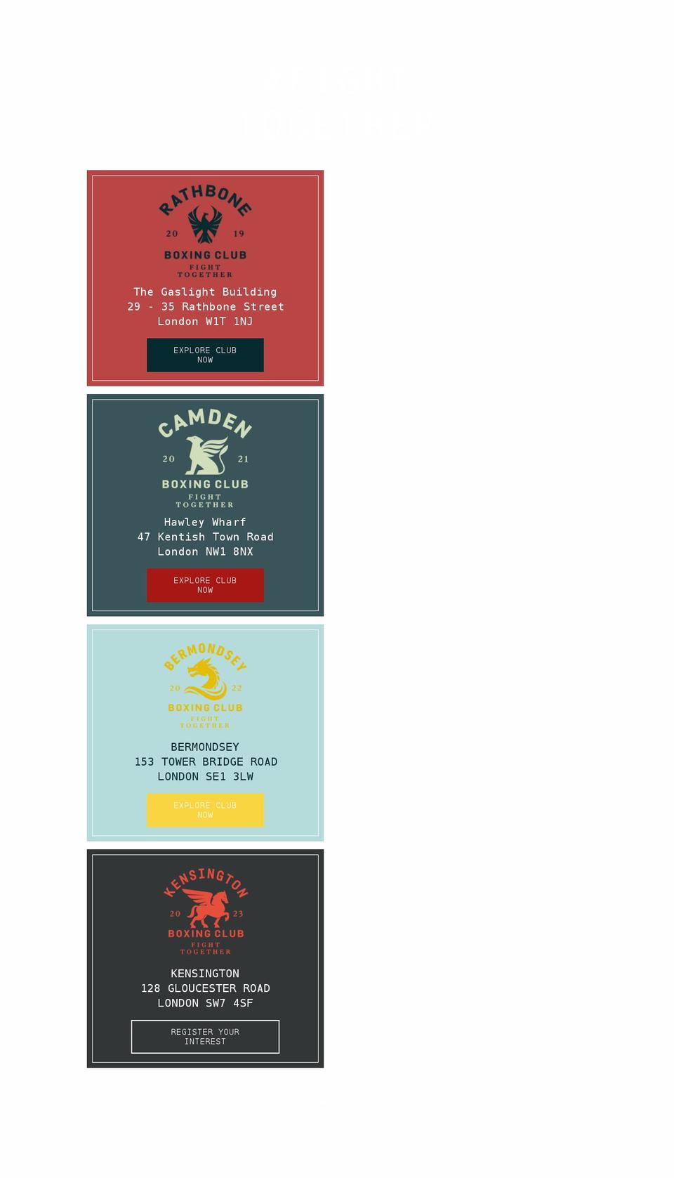 theboxinghouse.co.uk shopify website screenshot