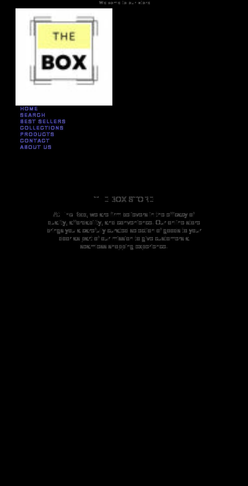 theboxofficial.com shopify website screenshot