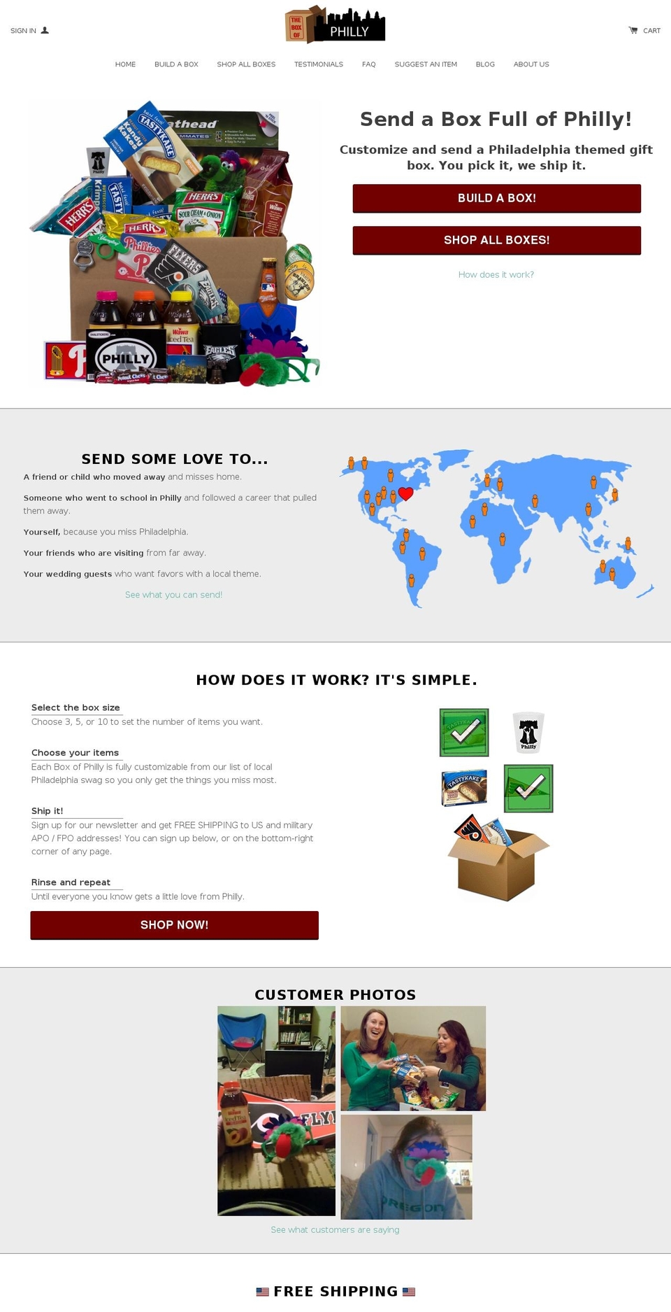 theboxofphilly.com shopify website screenshot