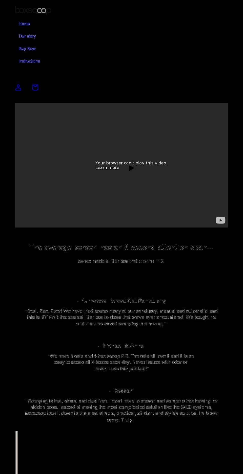 theboxscoop.com — Shopify storefront screenshot