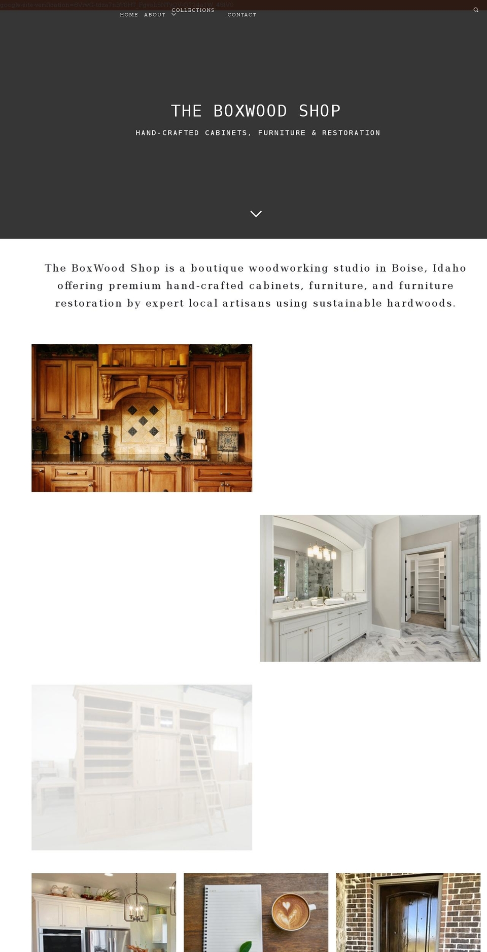 theboxwoodshop.com shopify website screenshot