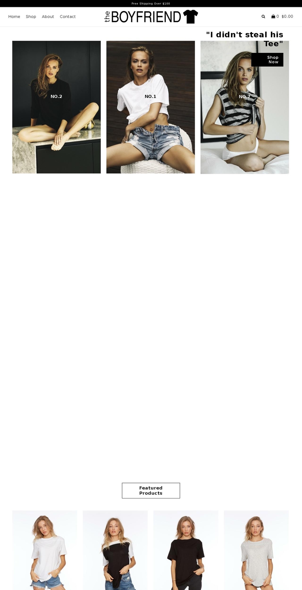 theboyfriendtee.com — Shopify storefront screenshot