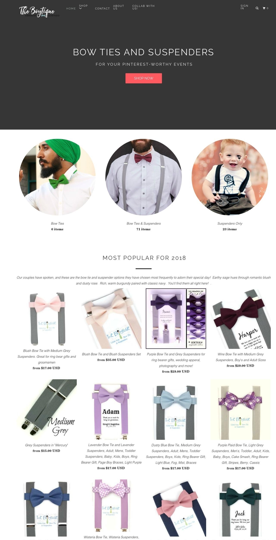 theboytique.com — Shopify storefront screenshot