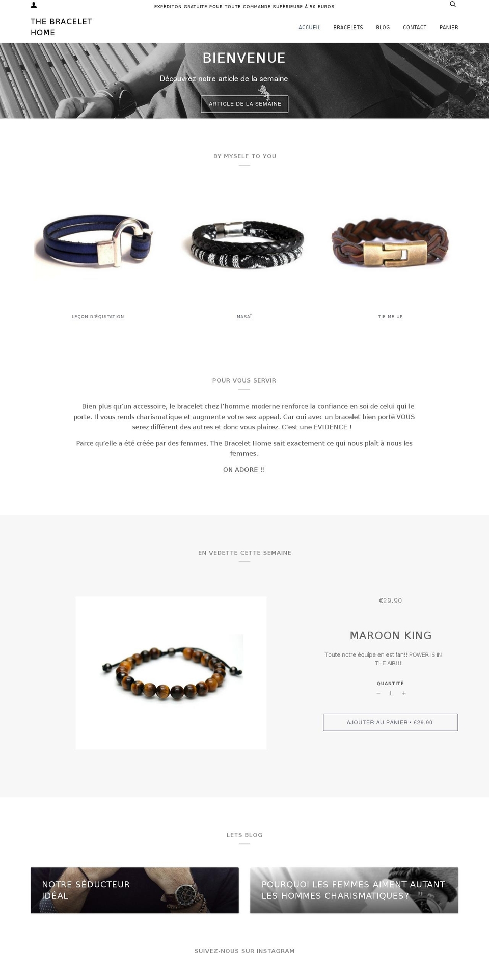 thebracelethome.com shopify website screenshot