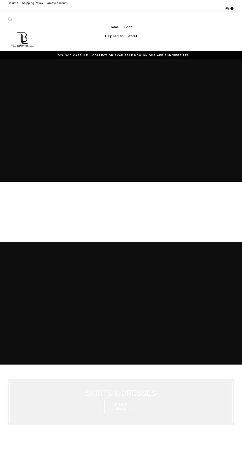 thebrand-label.com shopify website screenshot