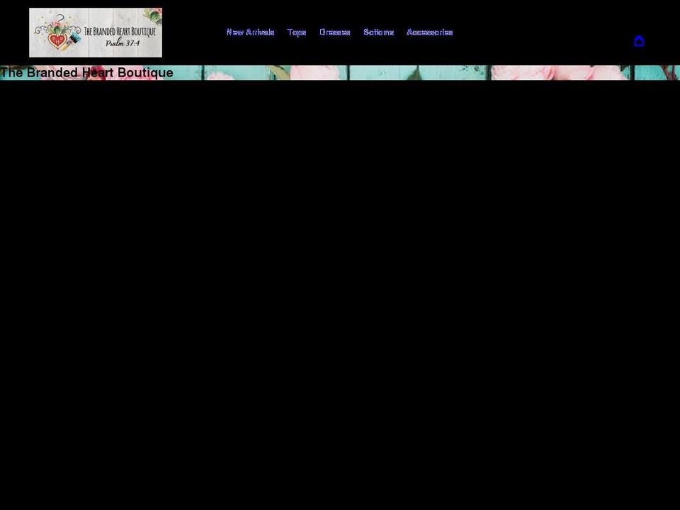 thebrandedheartboutique.com shopify website screenshot