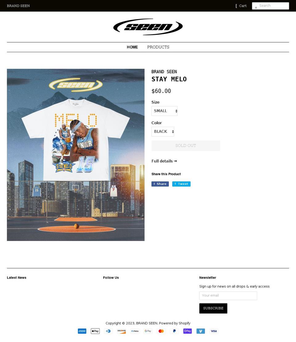 thebrandseen.com shopify website screenshot