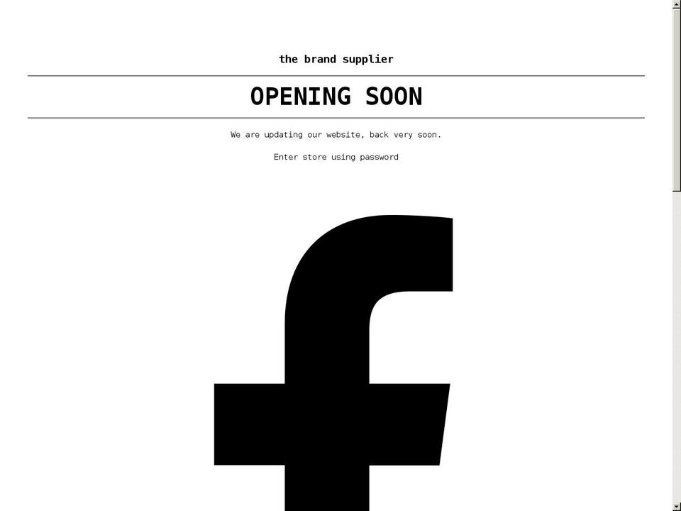 thebrandsupplier.co.uk shopify website screenshot