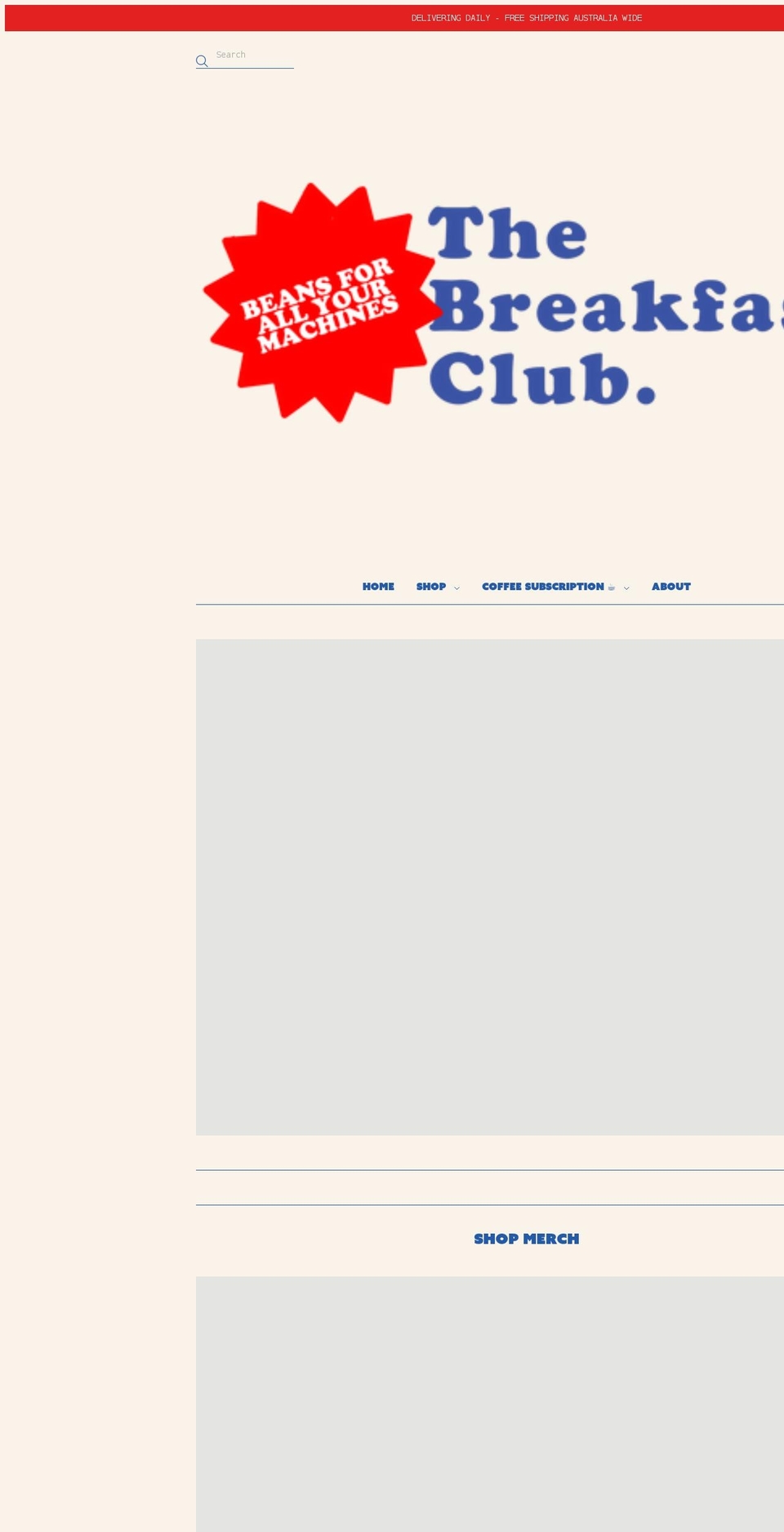 thebreakfastclubonline.com shopify website screenshot