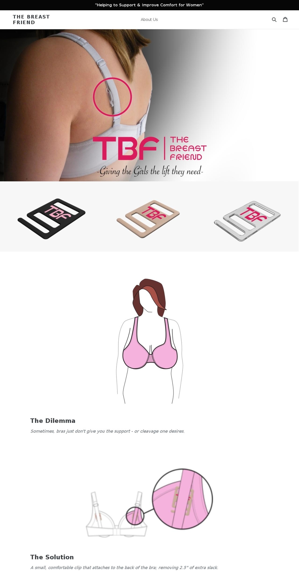 thebreastfriend.com — Shopify storefront screenshot