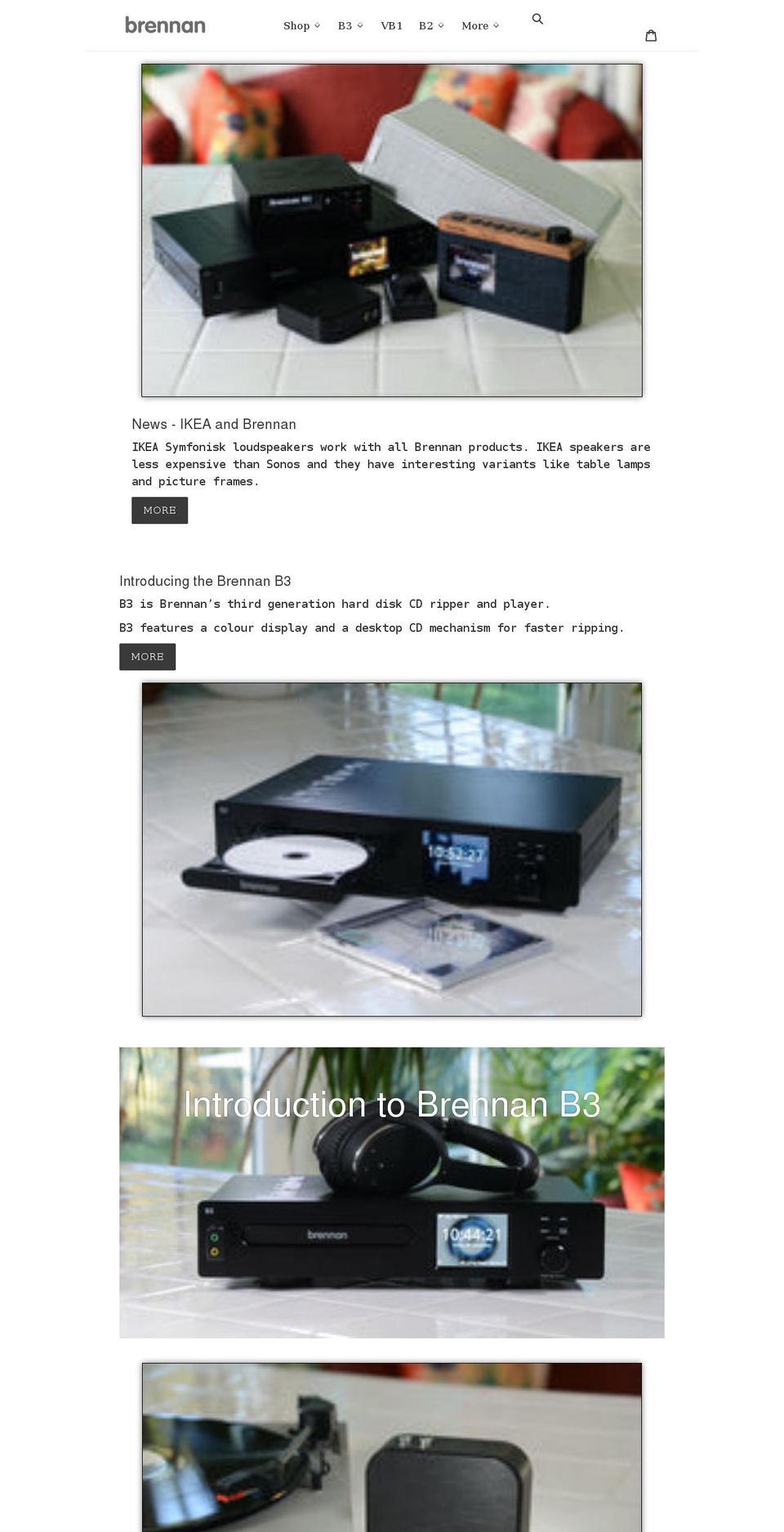 thebrennan.com shopify website screenshot