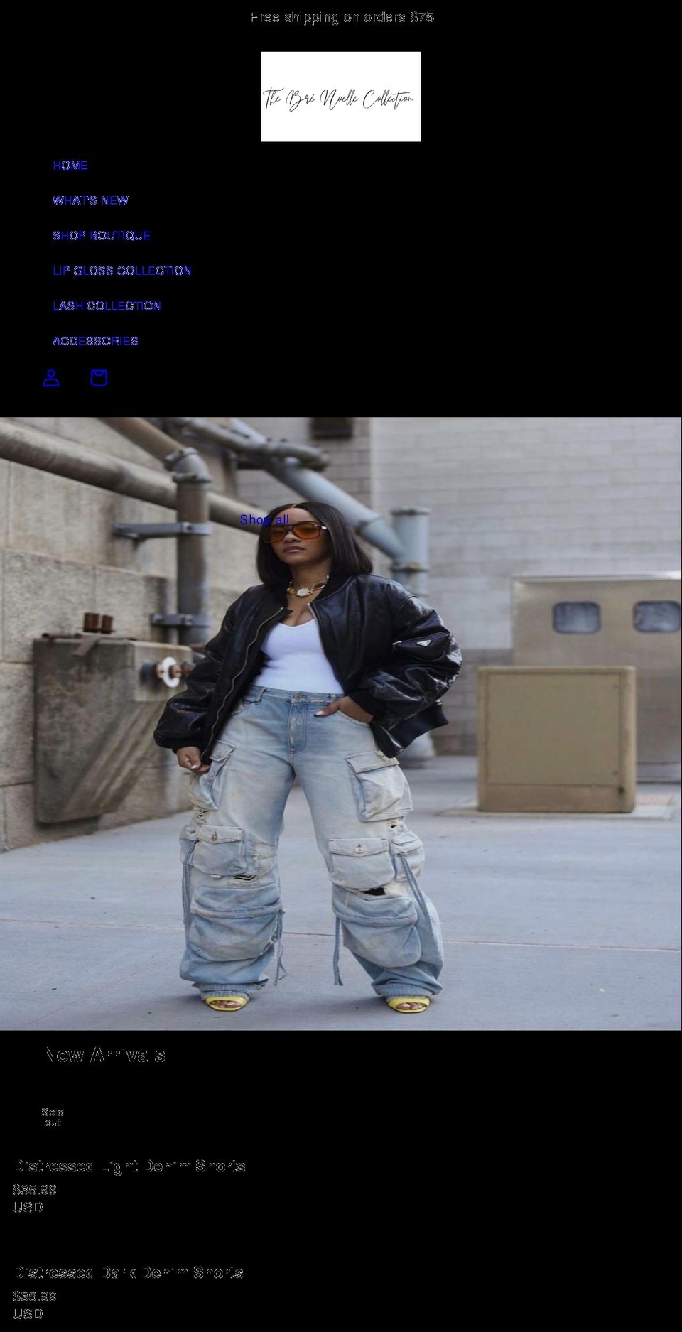 thebrenoellecollection.com shopify website screenshot