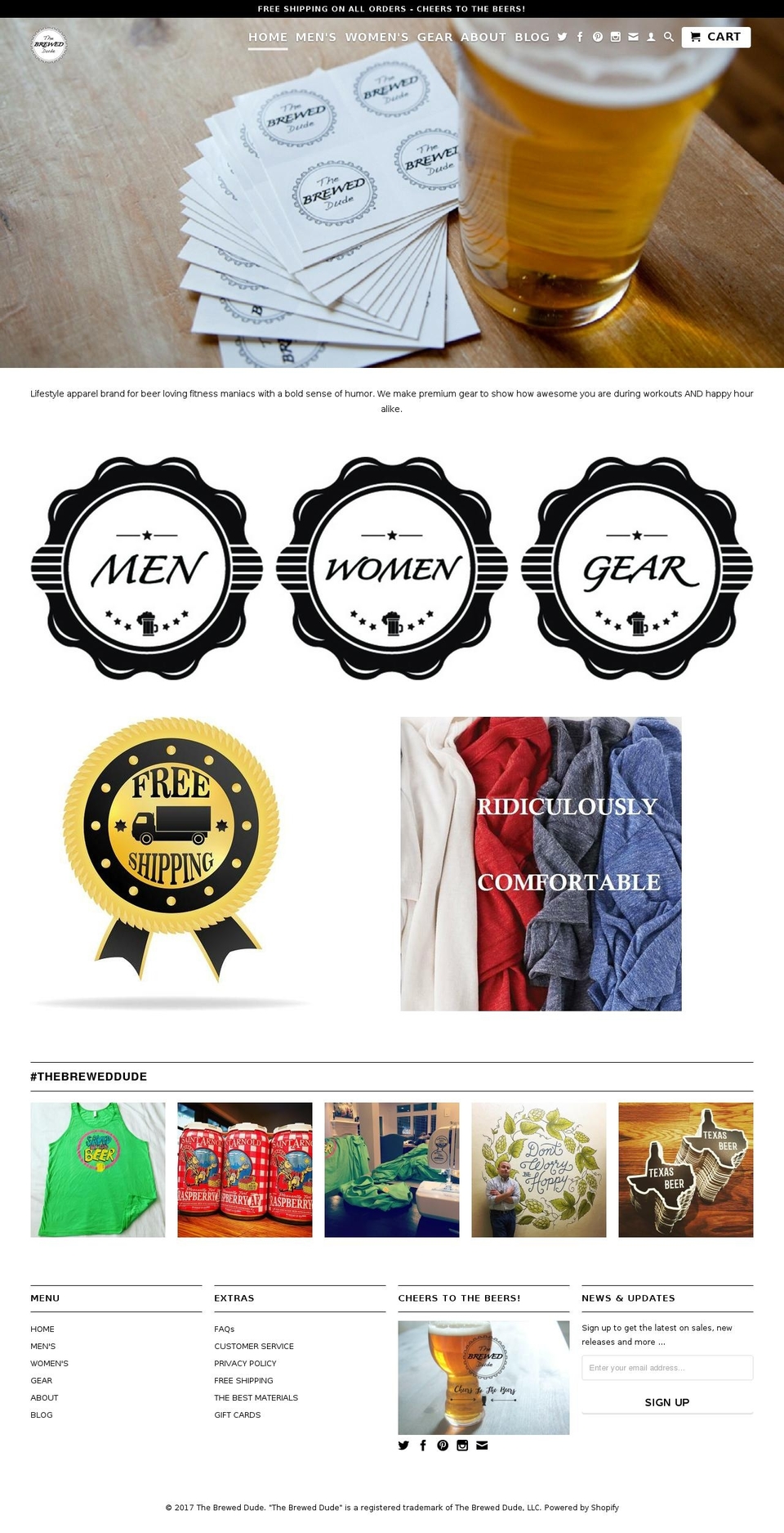 thebreweddude.com shopify website screenshot