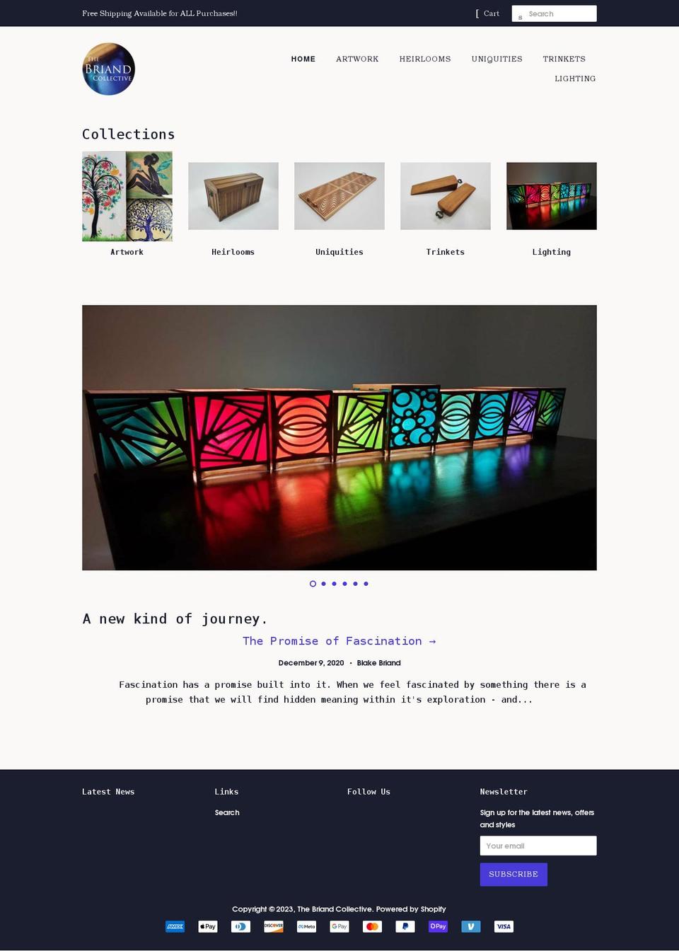 thebriandcollective.com shopify website screenshot