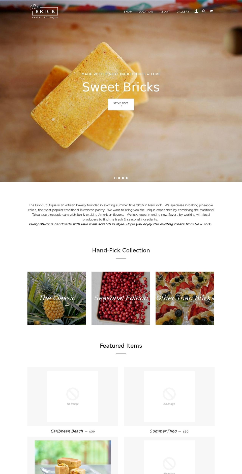 thebrickboutique.com shopify website screenshot