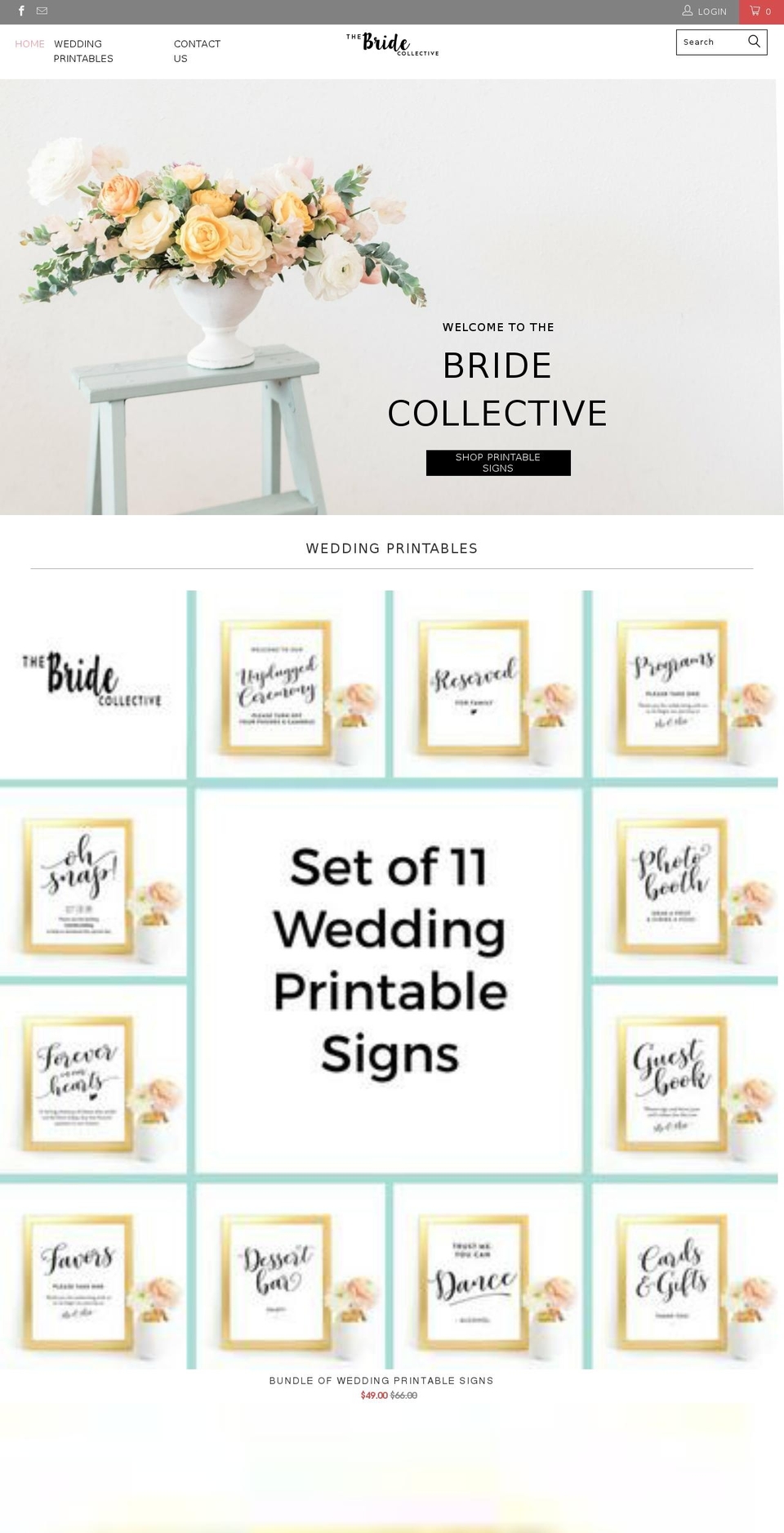 thebridecollective.com shopify website screenshot