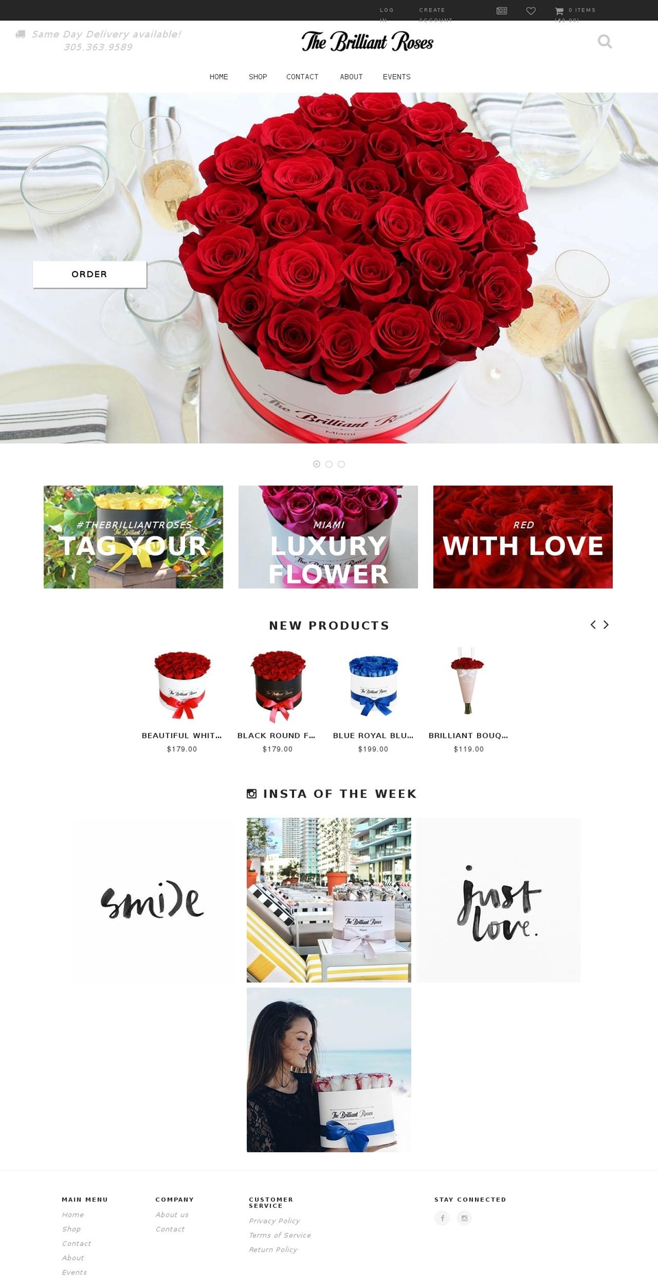 thebrilliantroses.com shopify website screenshot