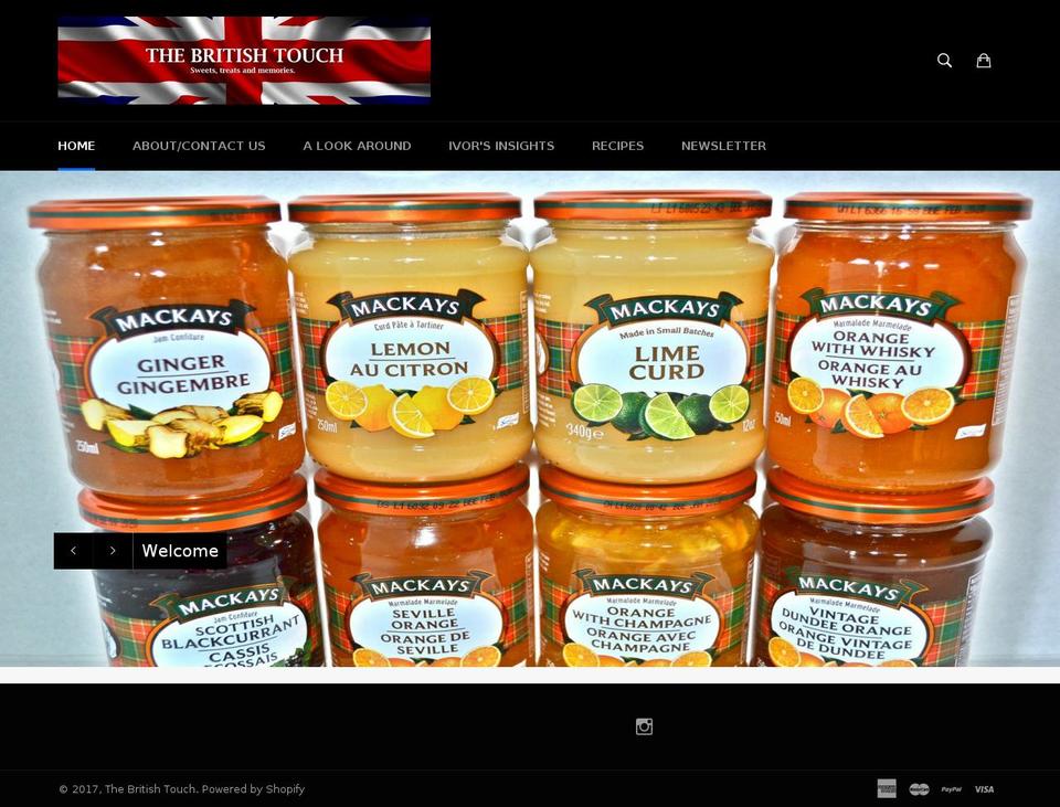 thebritishtouch.com shopify website screenshot