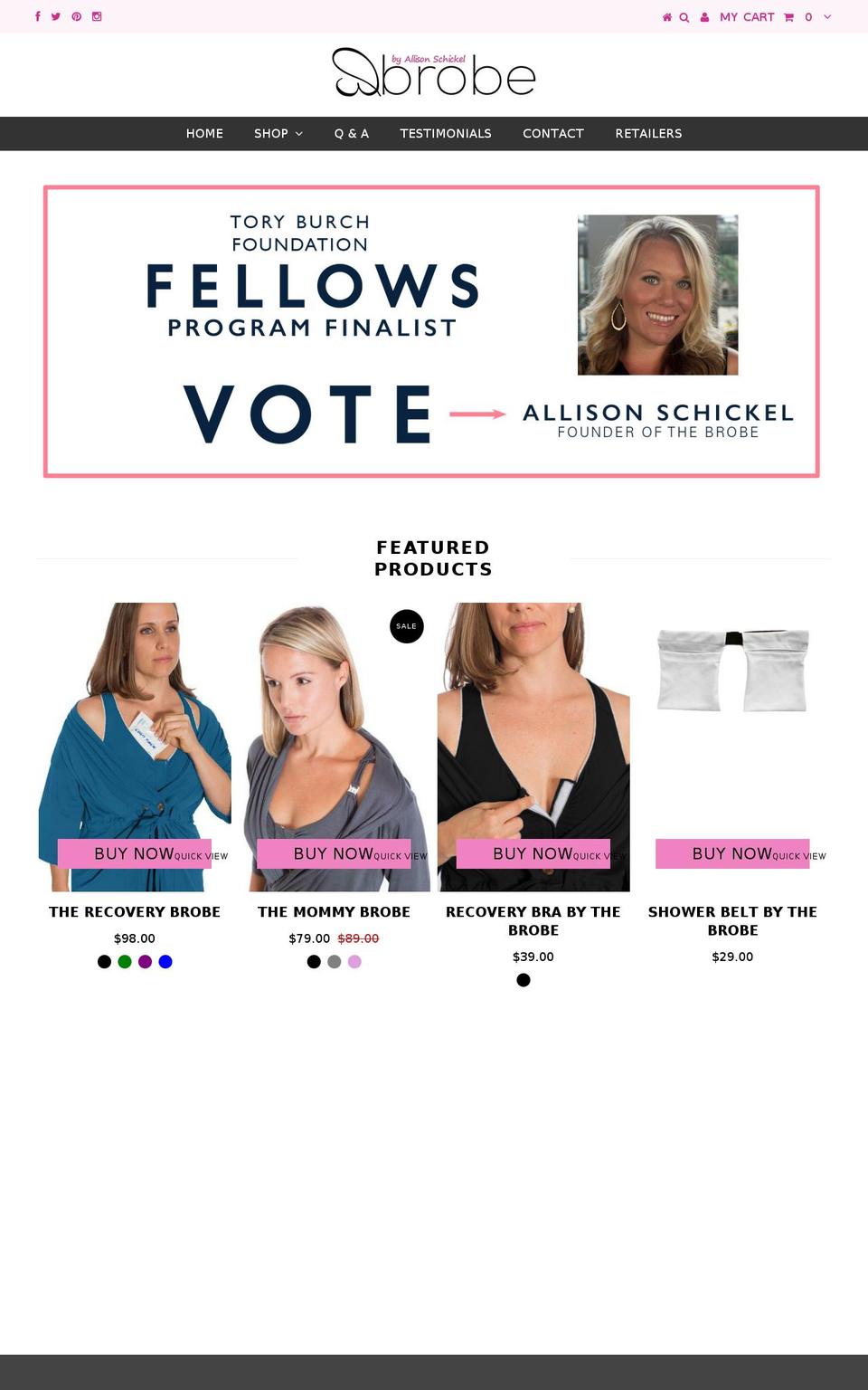 thebrobe.com shopify website screenshot