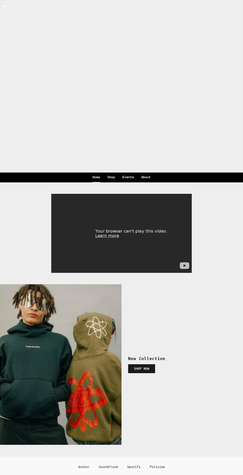 thebrokengarments.com shopify website screenshot