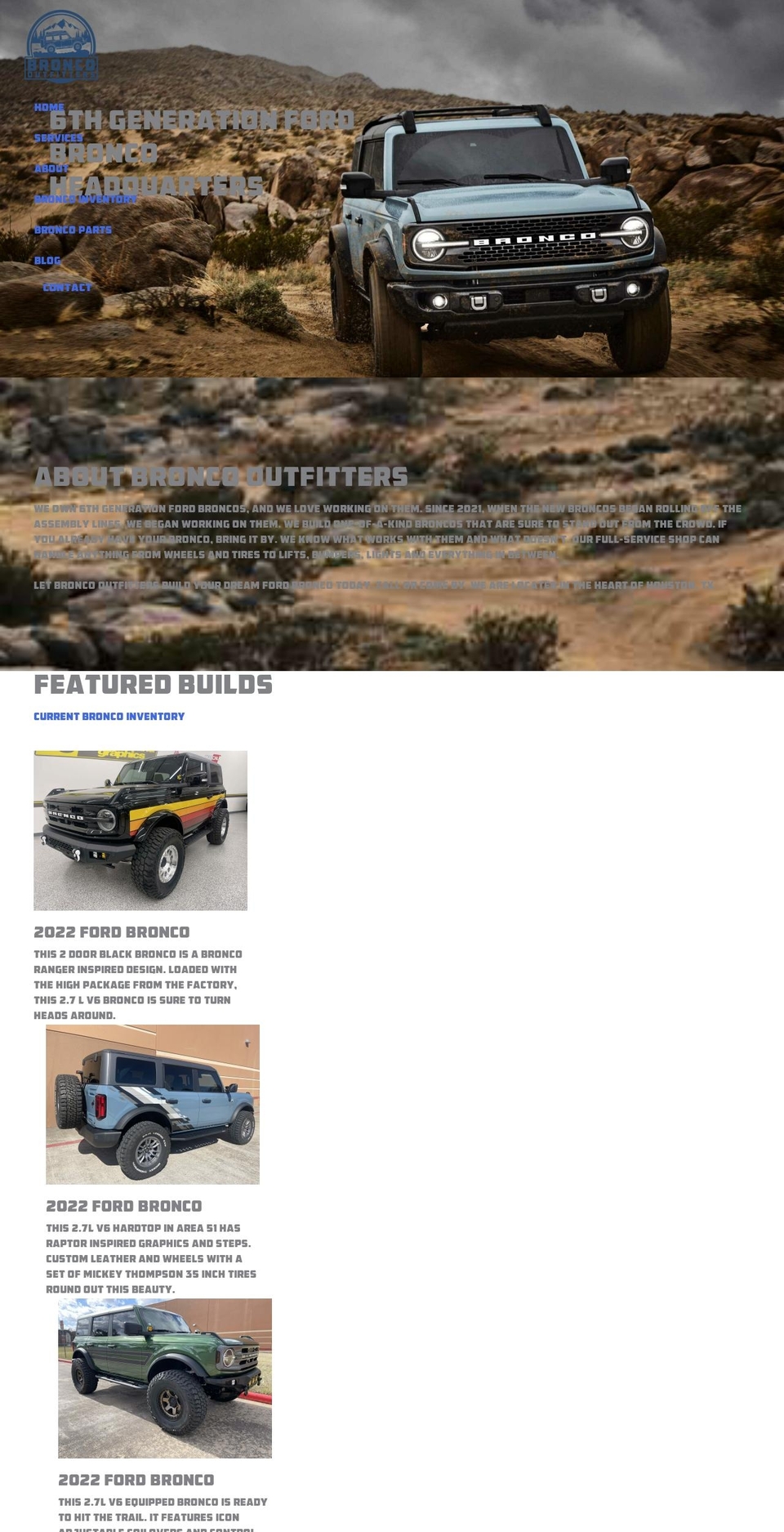 thebroncooutfitters.com shopify website screenshot