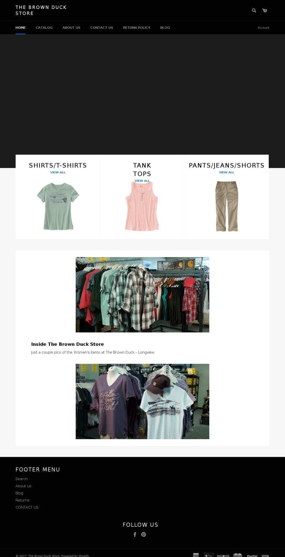 thebrownduckstore.com shopify website screenshot