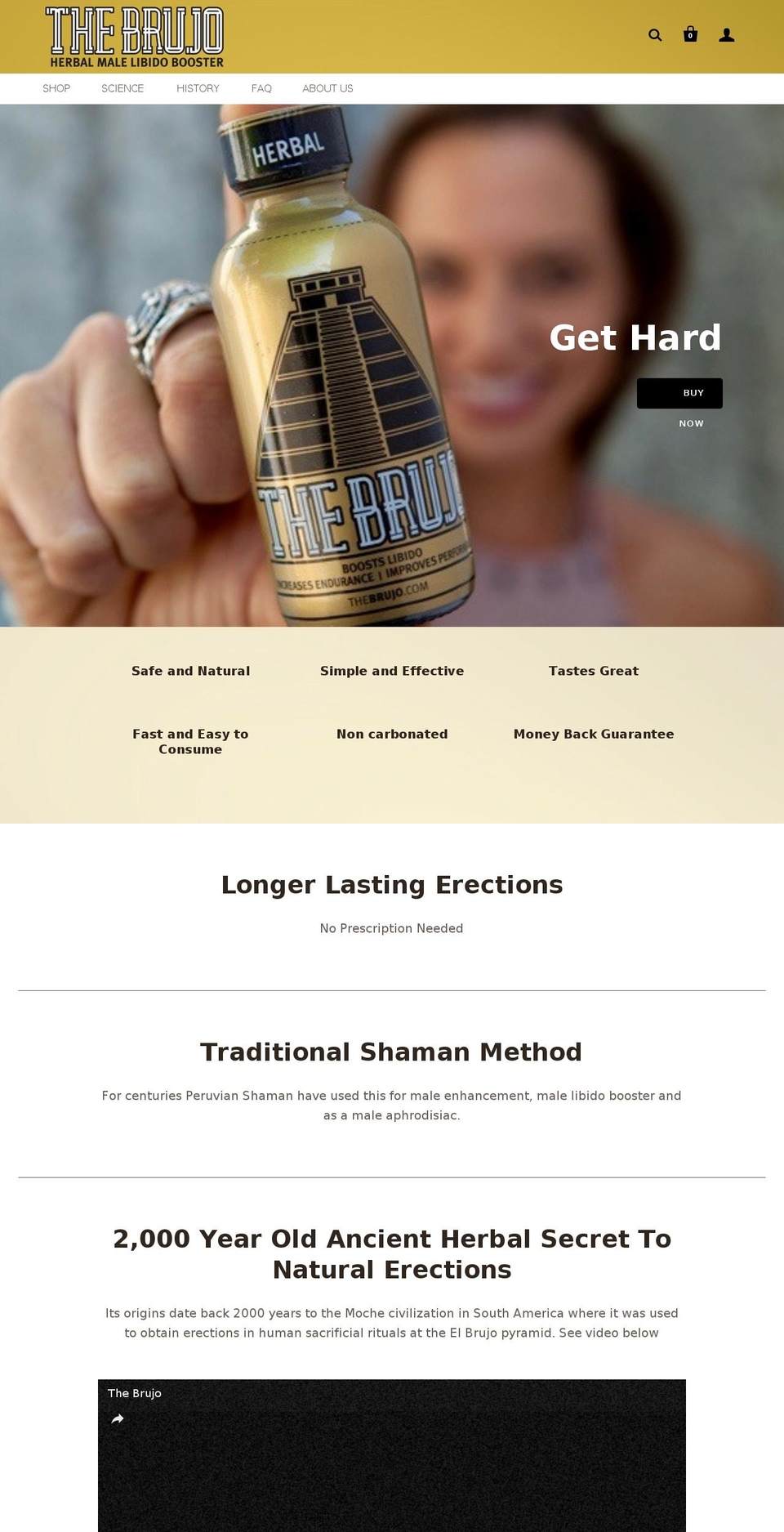 thebrujo.com shopify website screenshot