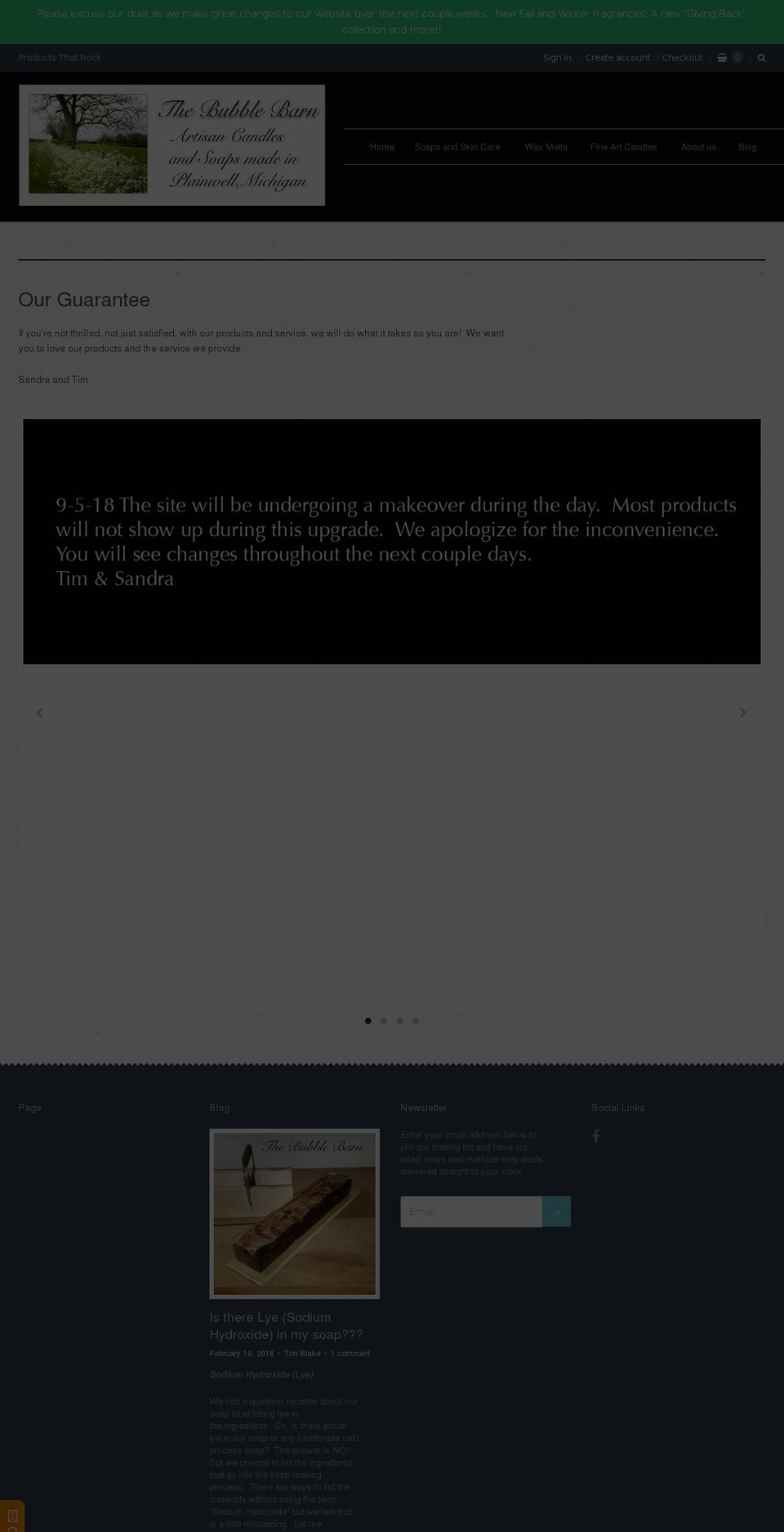 thebubblebarn.com shopify website screenshot