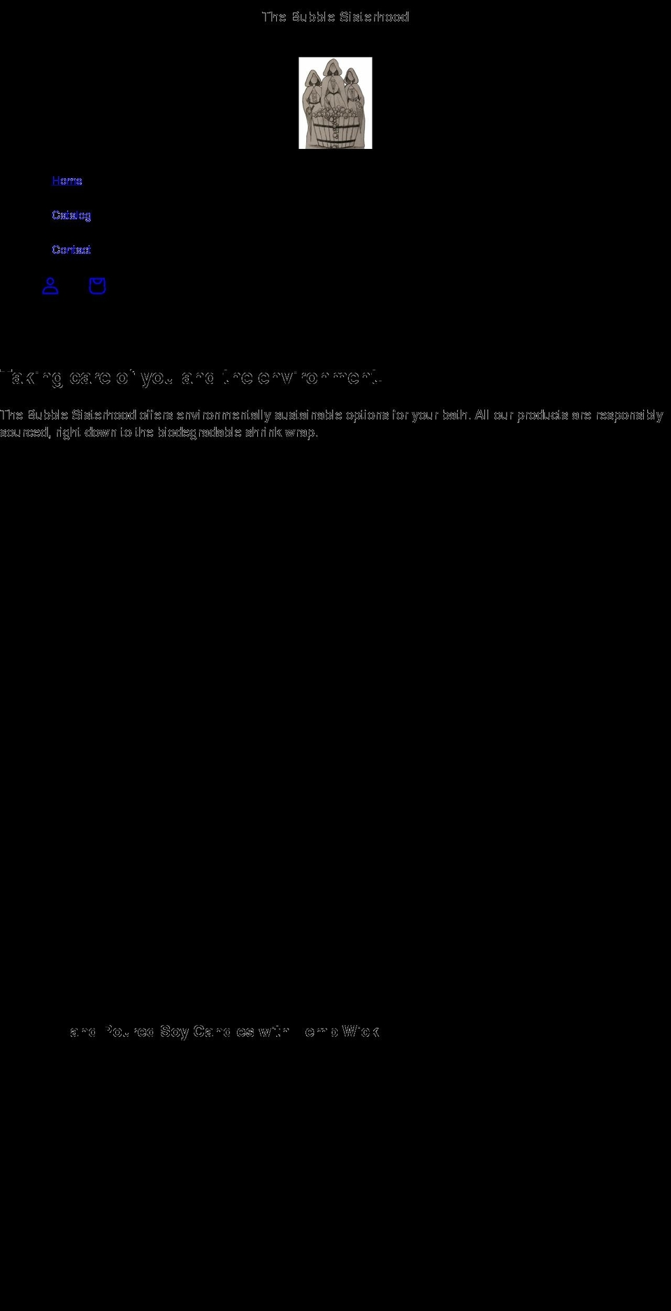 thebubblesisterhood.com shopify website screenshot