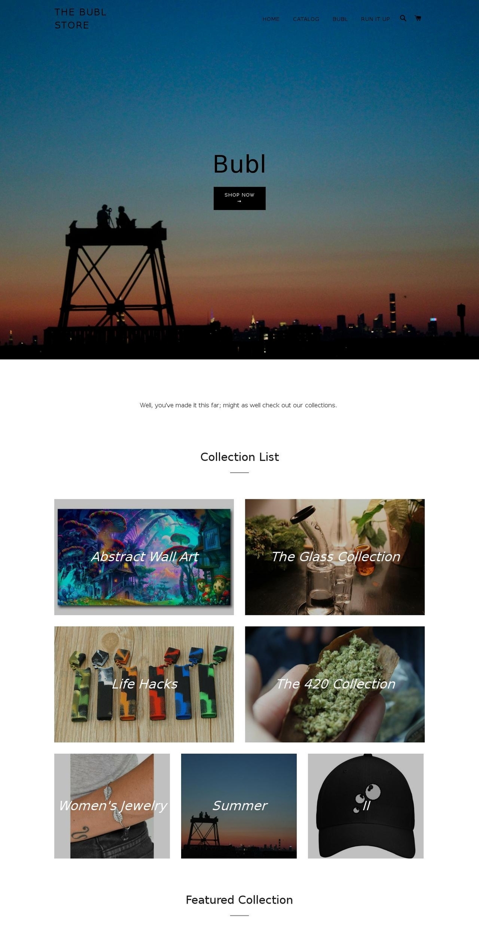 thebublstore.com — Shopify storefront screenshot