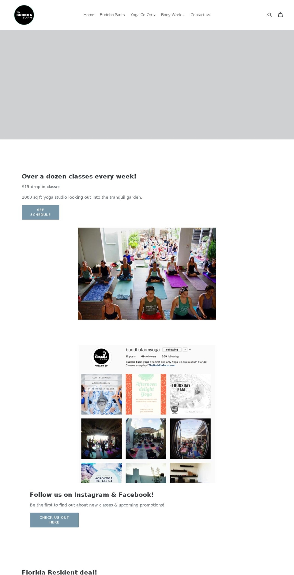 thebuddhafarm.com — Shopify storefront screenshot