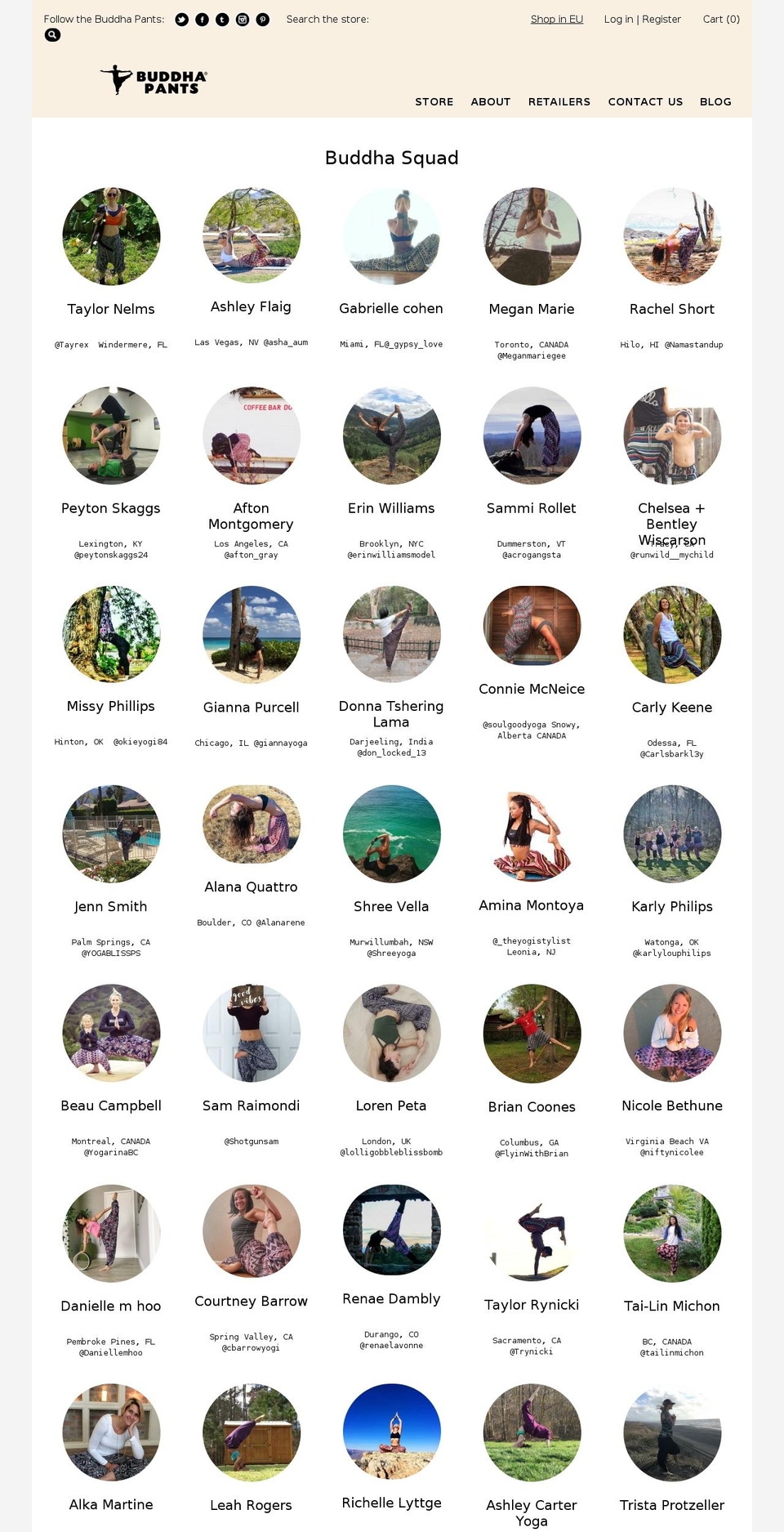 thebuddhasquad.com shopify website screenshot