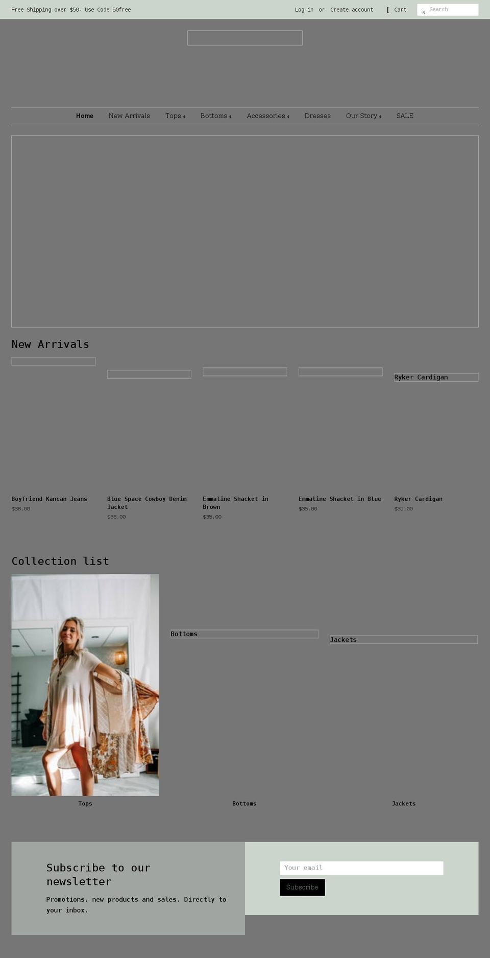 thebuffalocactusboutique.com shopify website screenshot