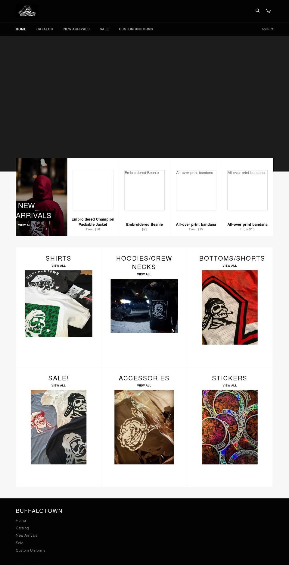 thebuffalotown.com shopify website screenshot