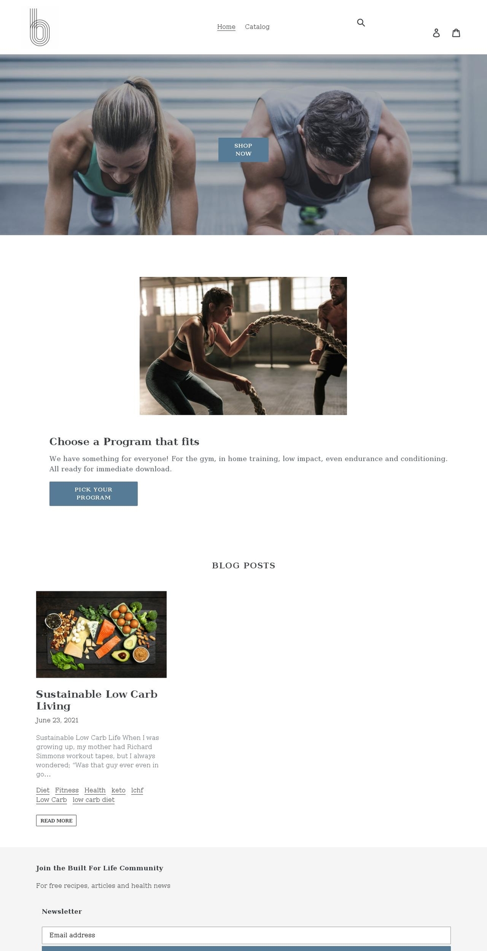thebuiltstore.com shopify website screenshot