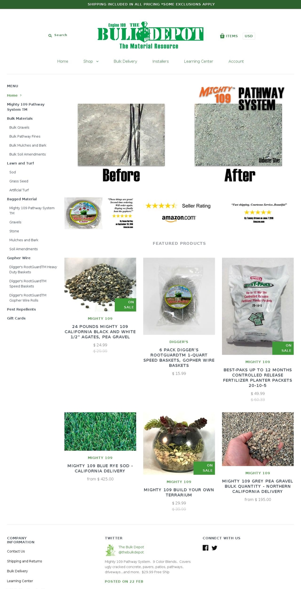 thebulkdepot.com shopify website screenshot