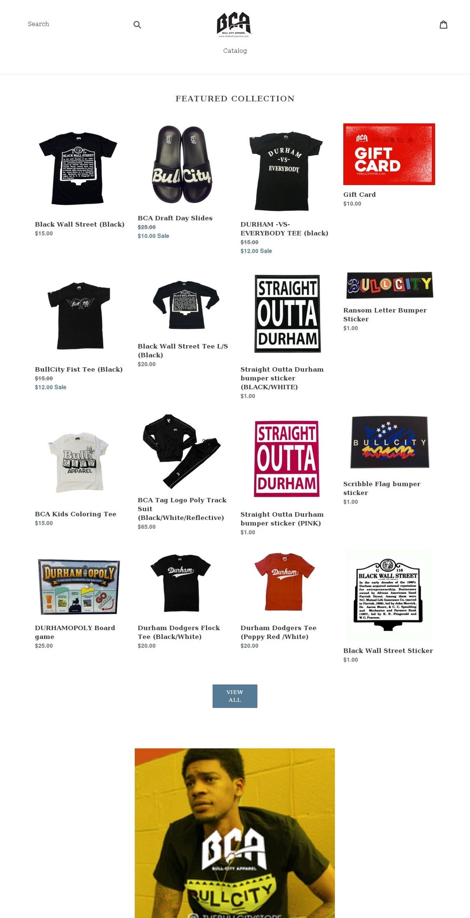 thebullcitystore.com shopify website screenshot