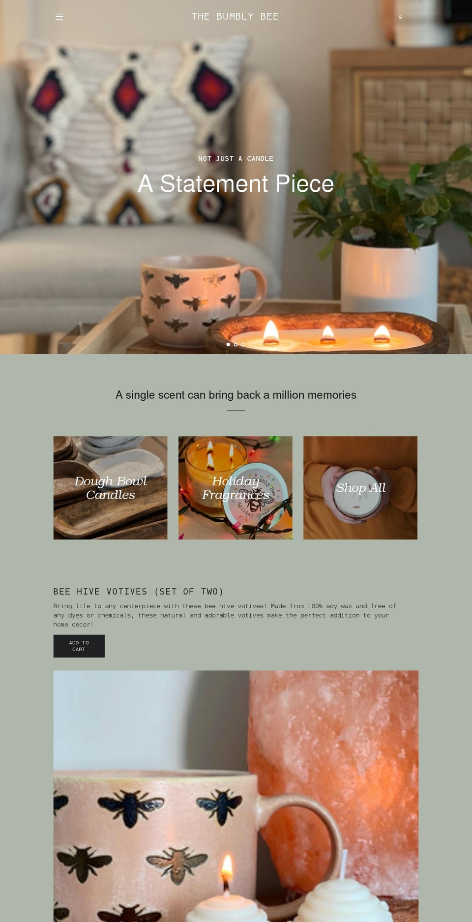 thebumblybee.com shopify website screenshot