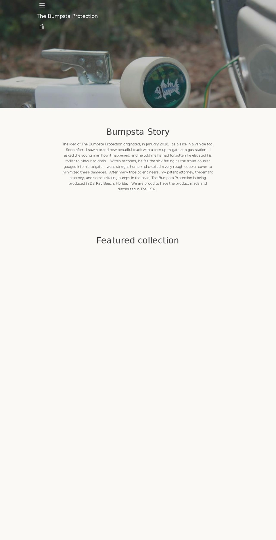 thebumpstaprotection.com shopify website screenshot