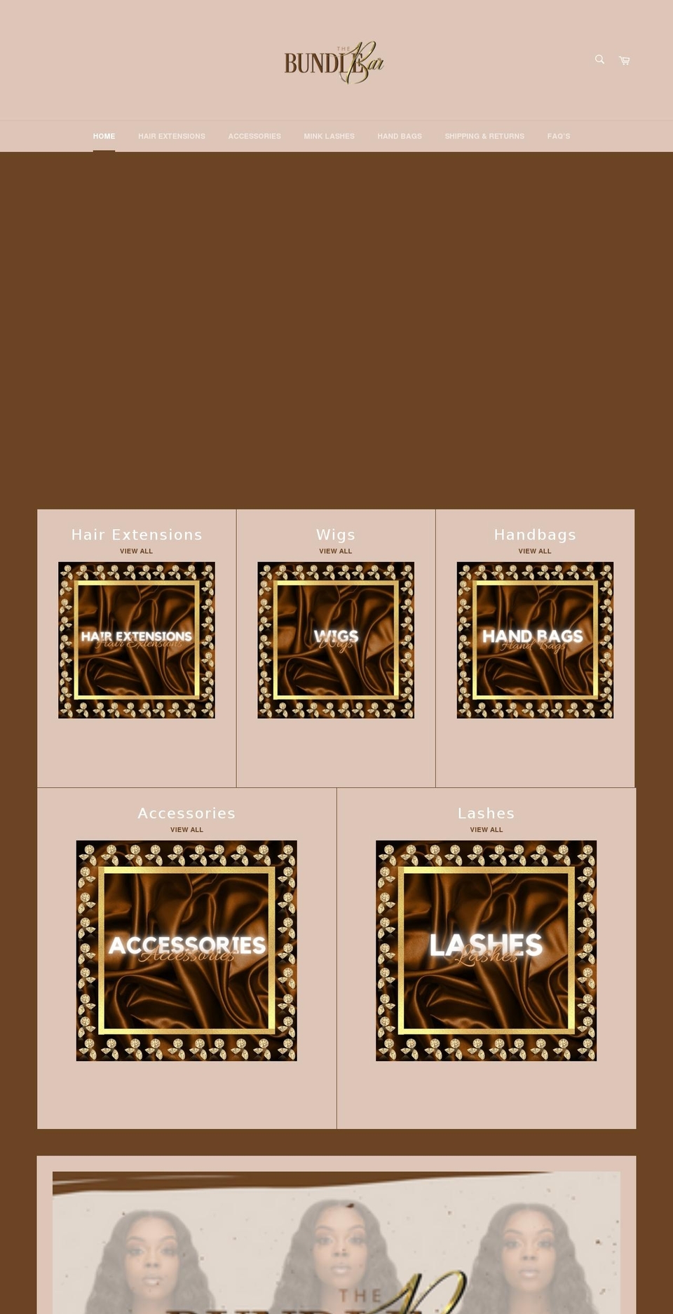 thebundlebarboutique.com shopify website screenshot