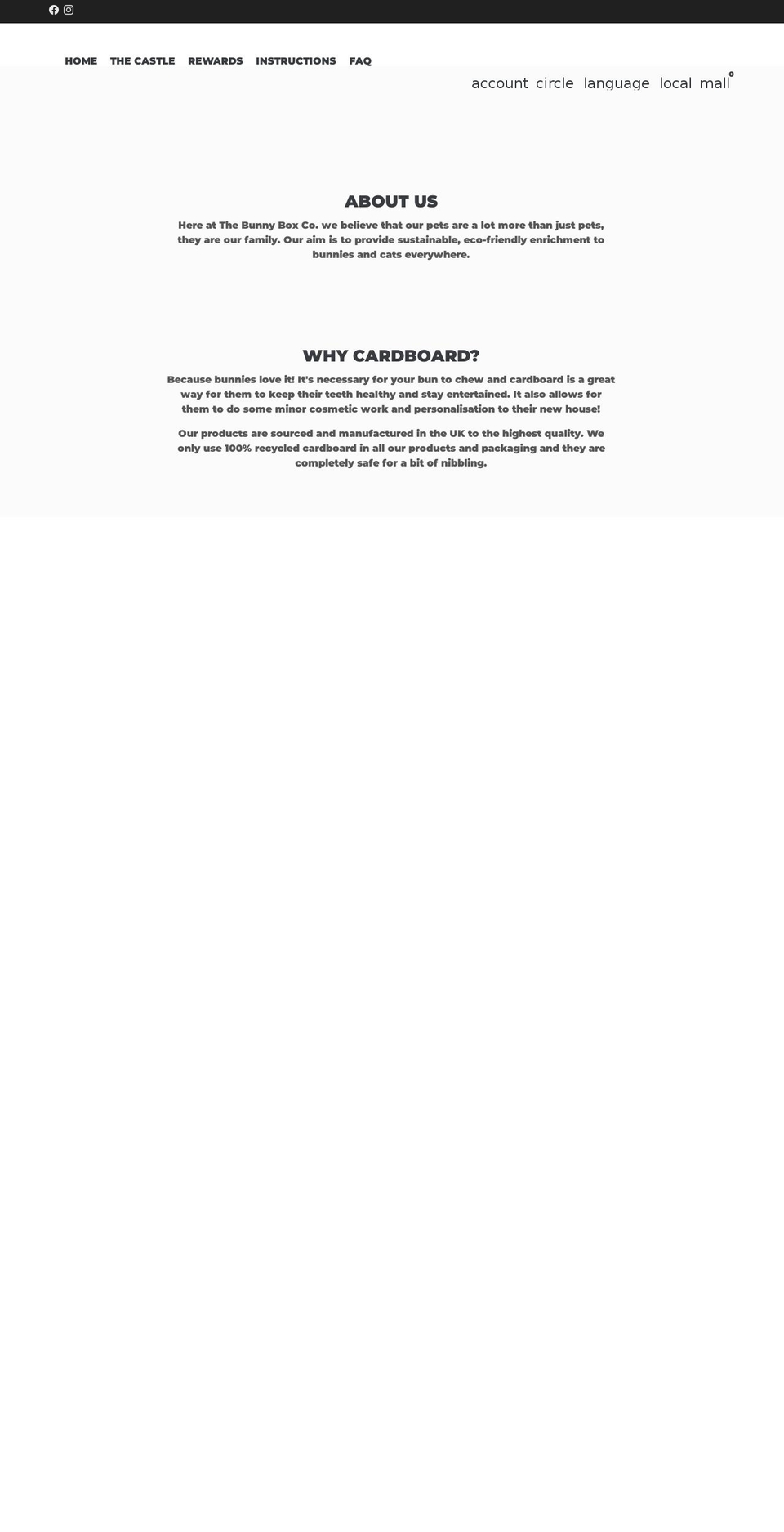 thebunnyboxco.com shopify website screenshot