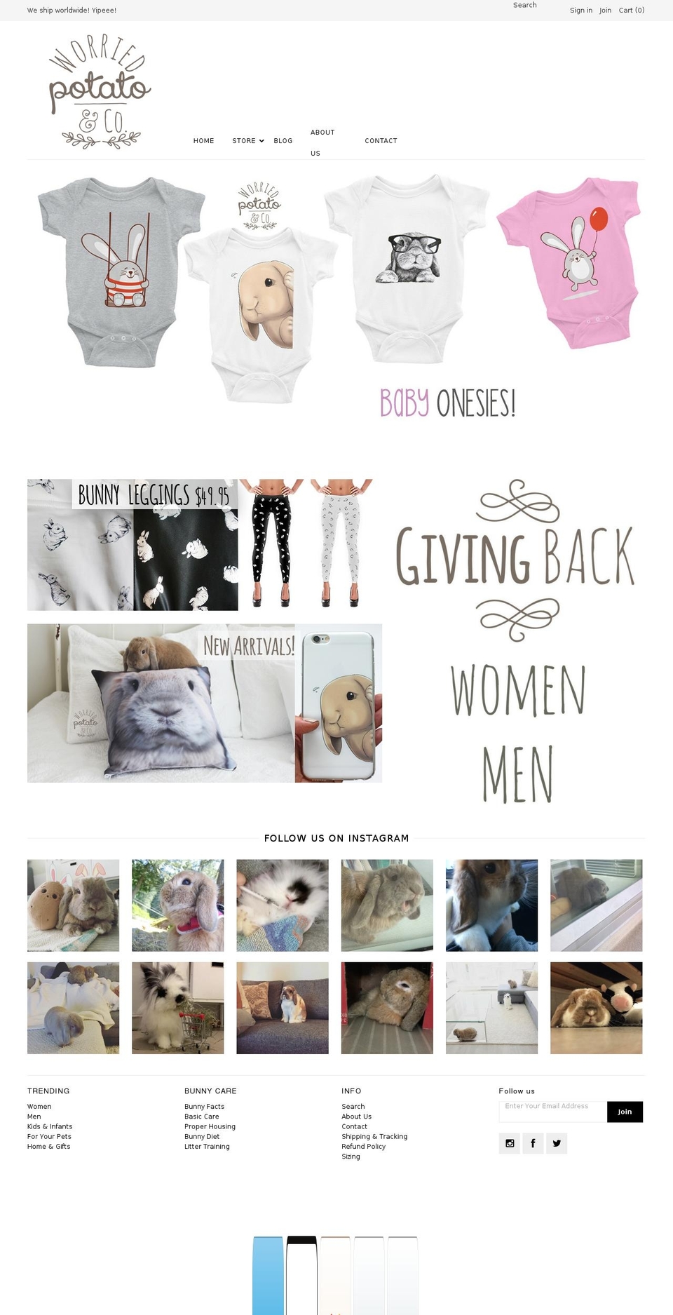 thebunnymama.com shopify website screenshot