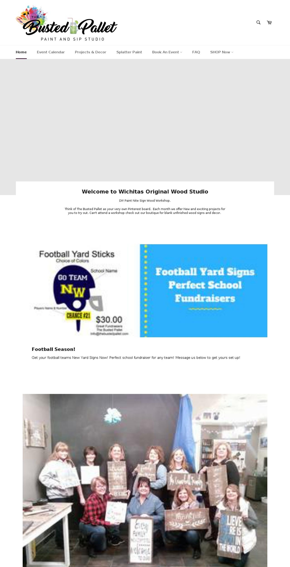 thebustedpallet.com shopify website screenshot