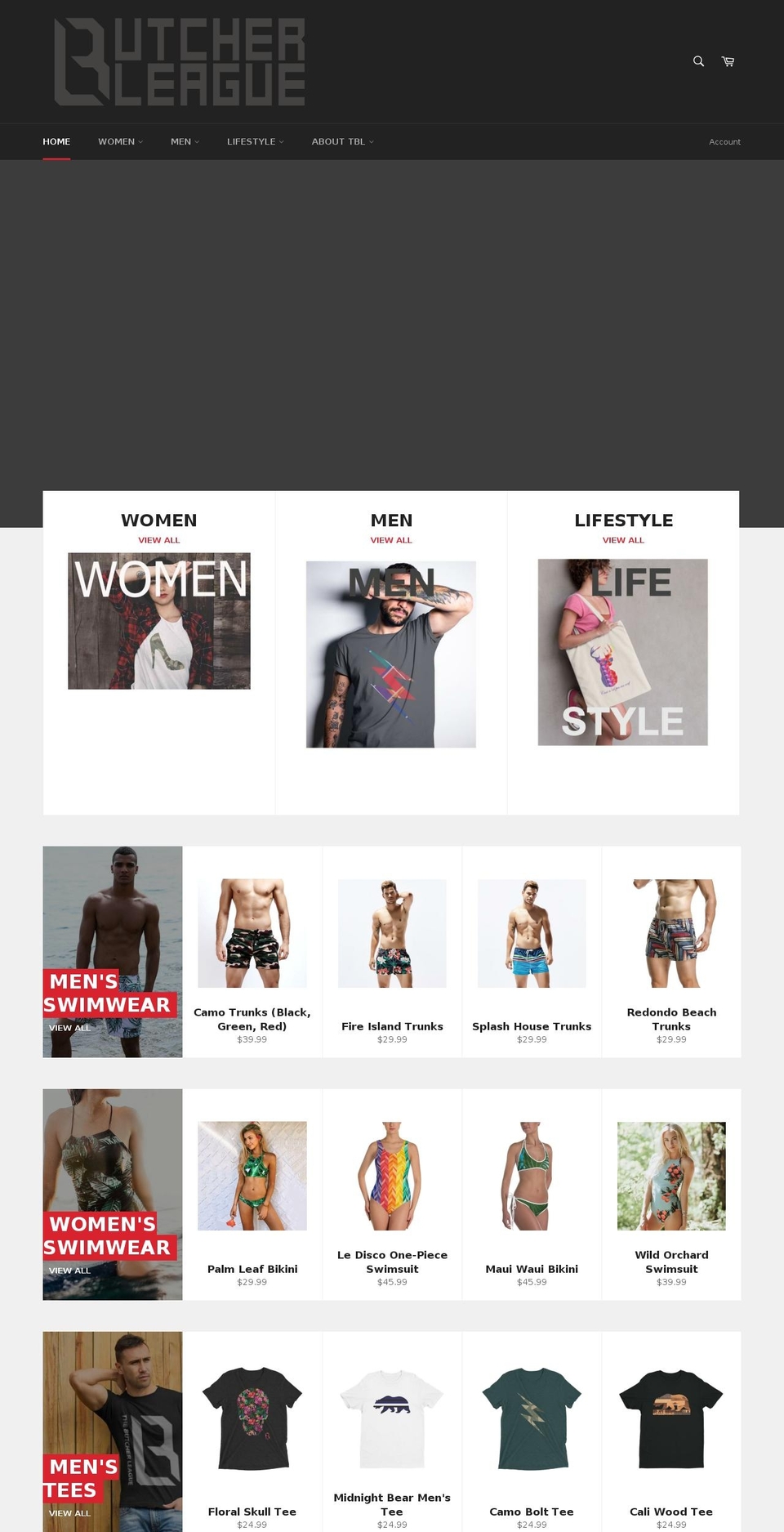 thebutcherleague.com — Shopify storefront screenshot