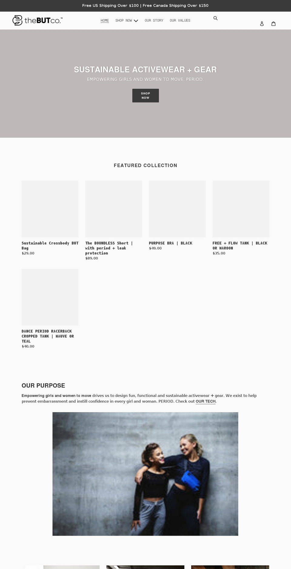 thebutco.com shopify website screenshot