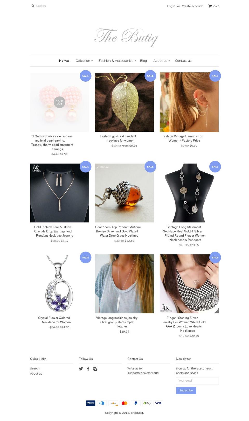 thebutiq.com — Shopify storefront screenshot