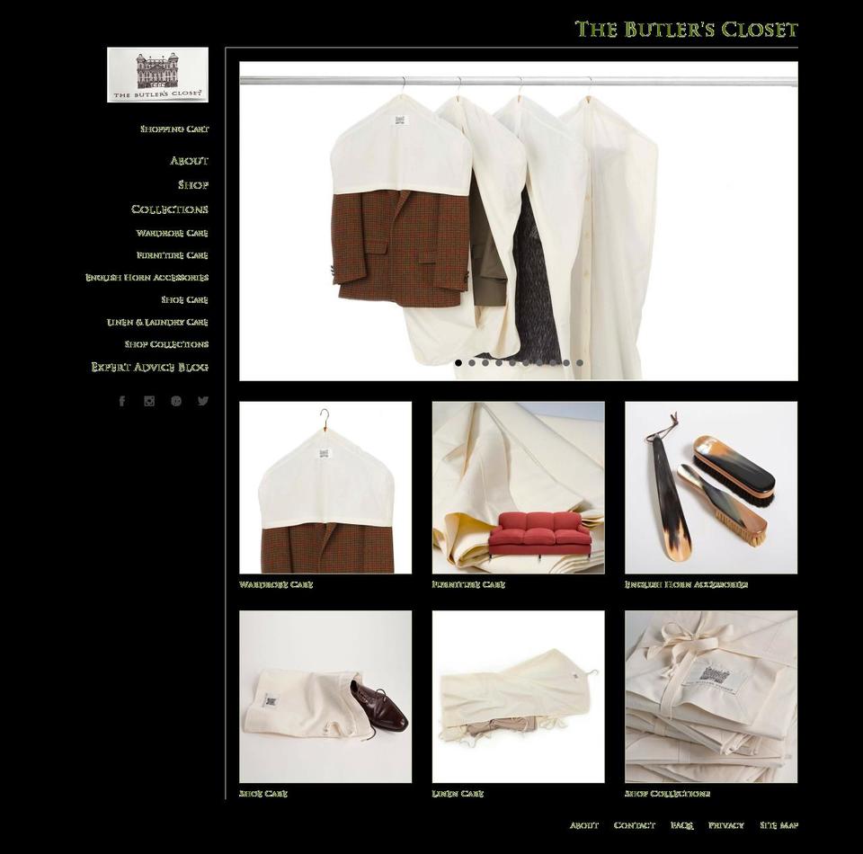 thebutlerscloset.com shopify website screenshot